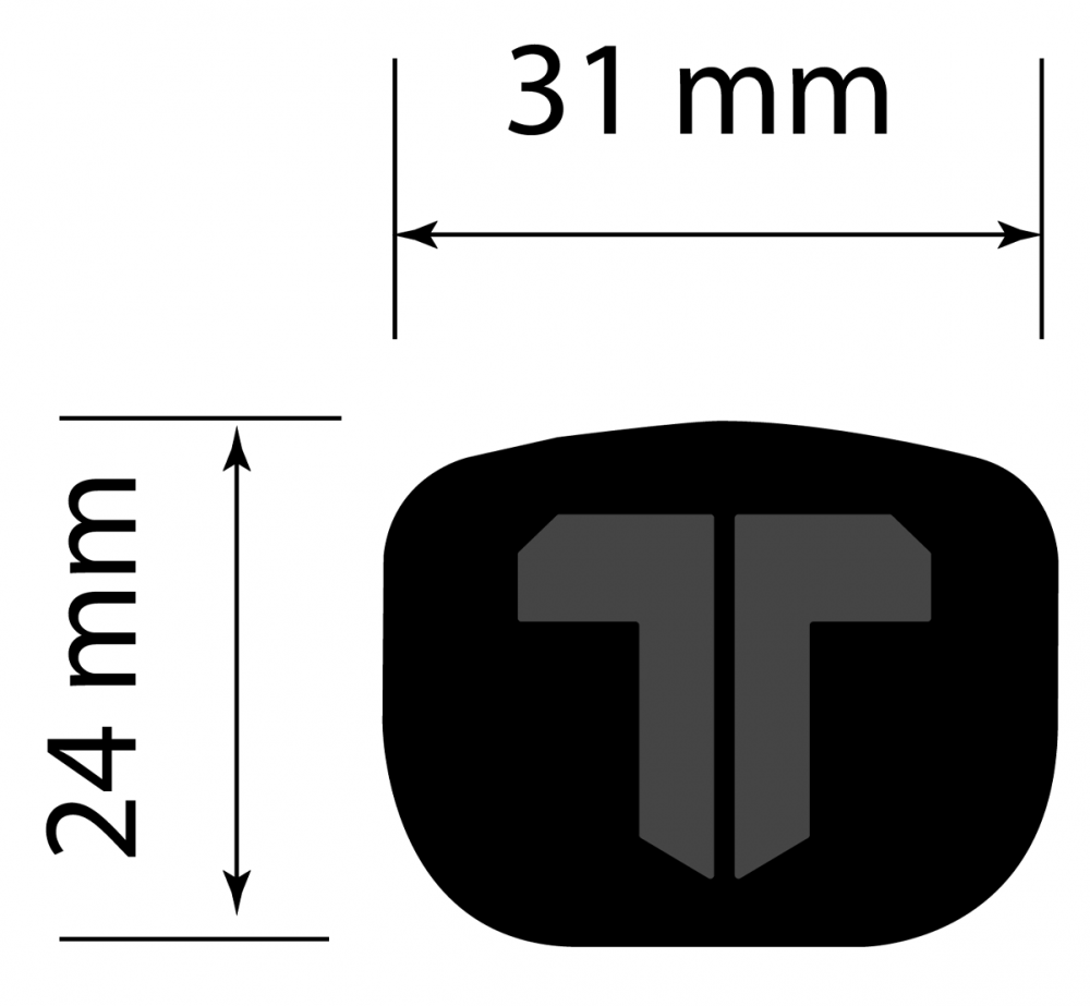 2Thumb OG Lite 31, černý grip na patr 2Thumb
