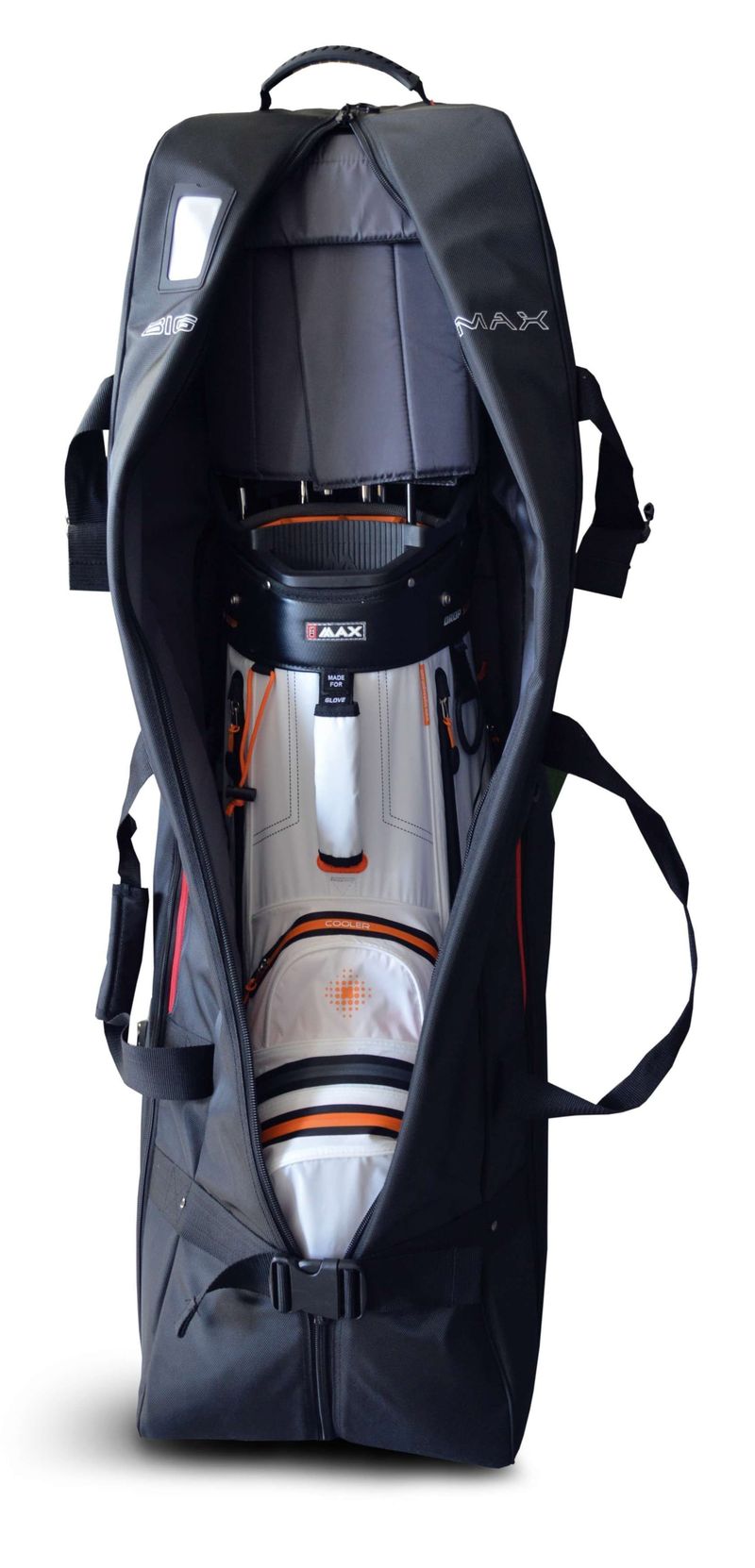 BigMax Traveler, černý cestovní obal na golfové hole