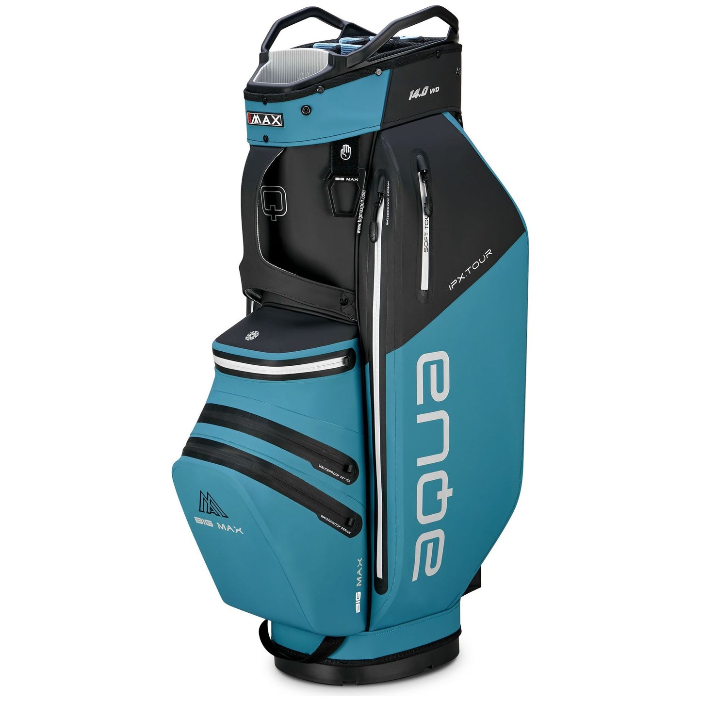 BigMax Aqua IPX Tour, Black, Blue, golfový bag na vozík