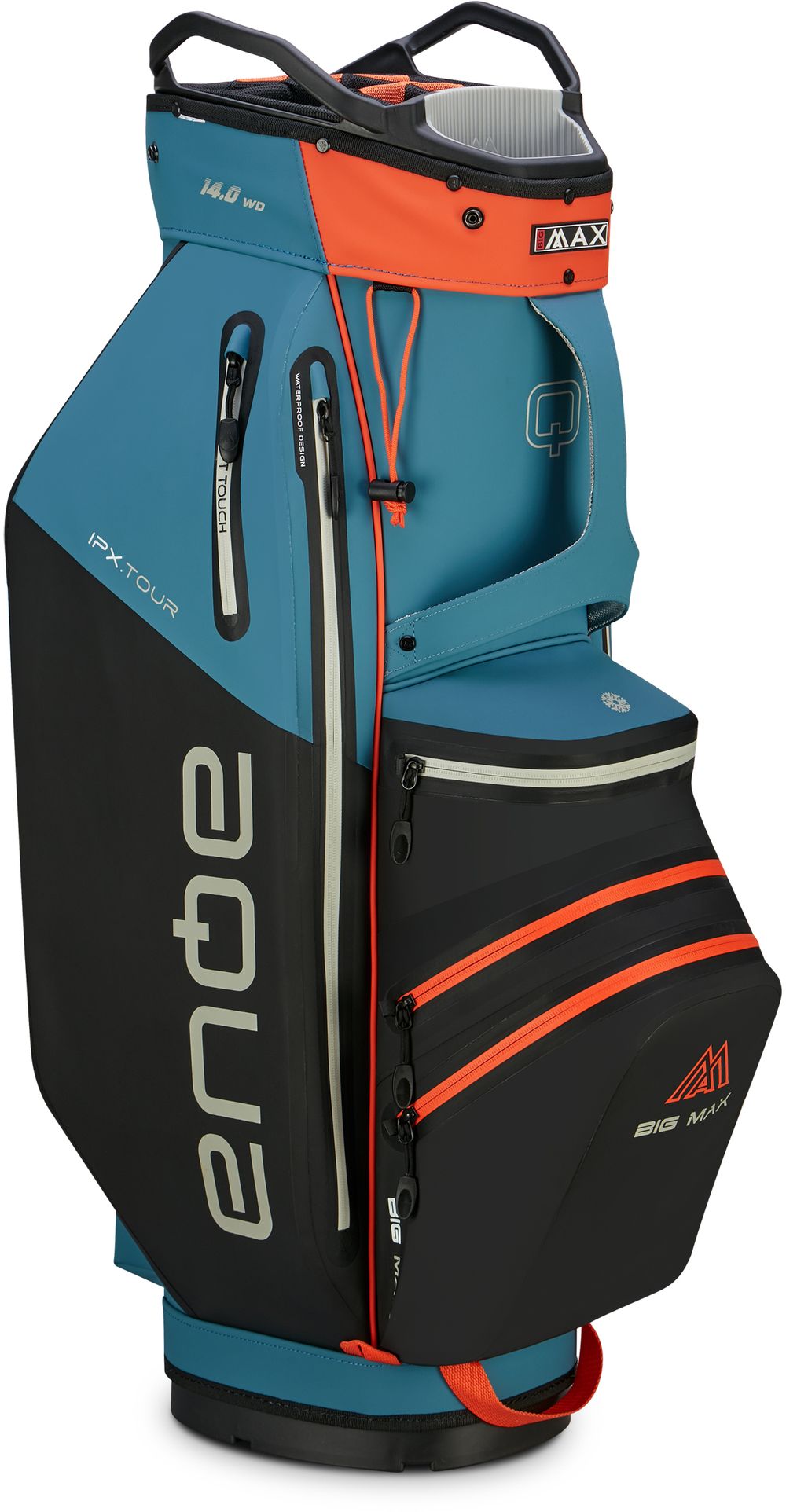 BigMax Aqua IPX Tour, Blue, Black, Orange, golfový bag na vozík