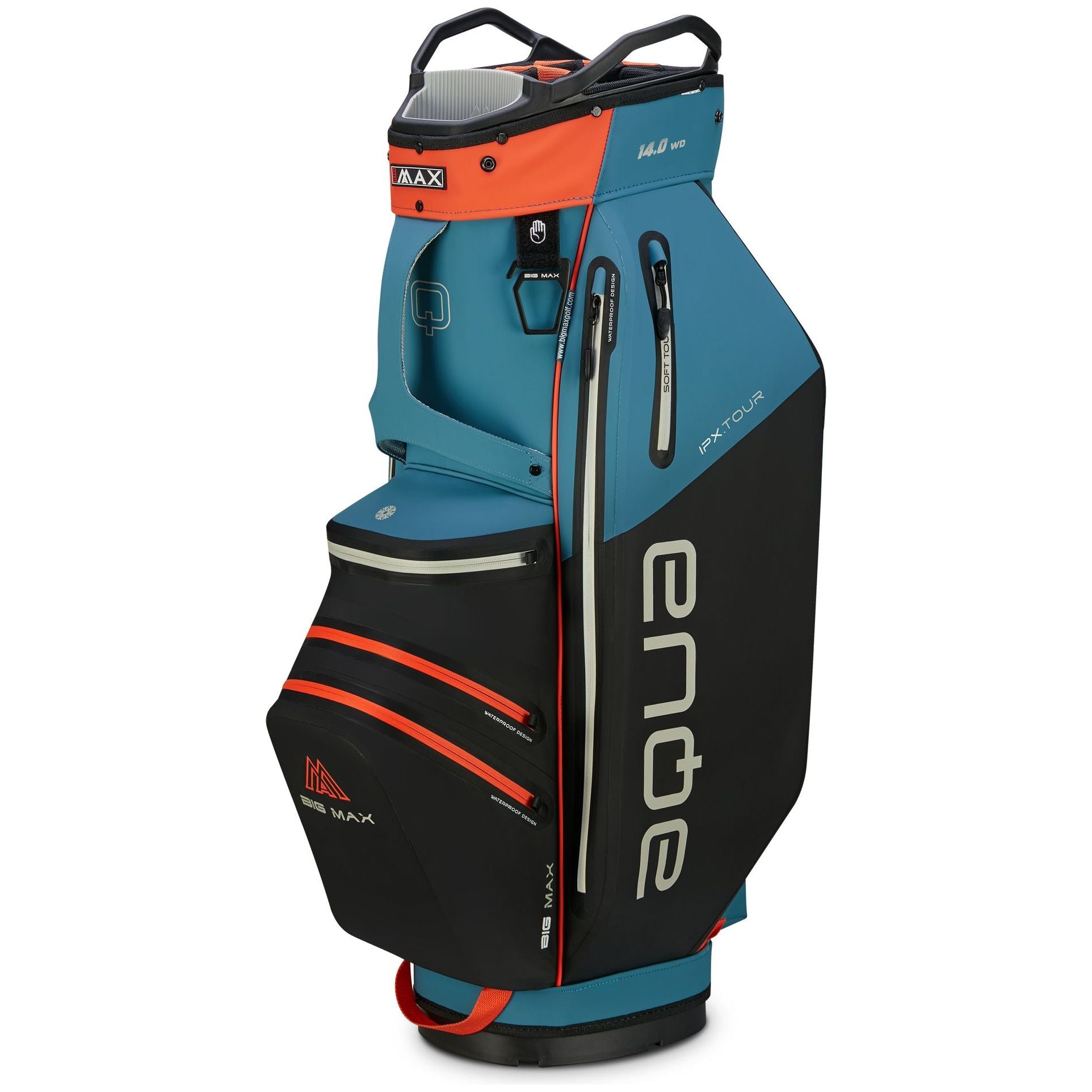 BigMax Aqua IPX Tour, Blue, Black, Orange, golfový bag na vozík