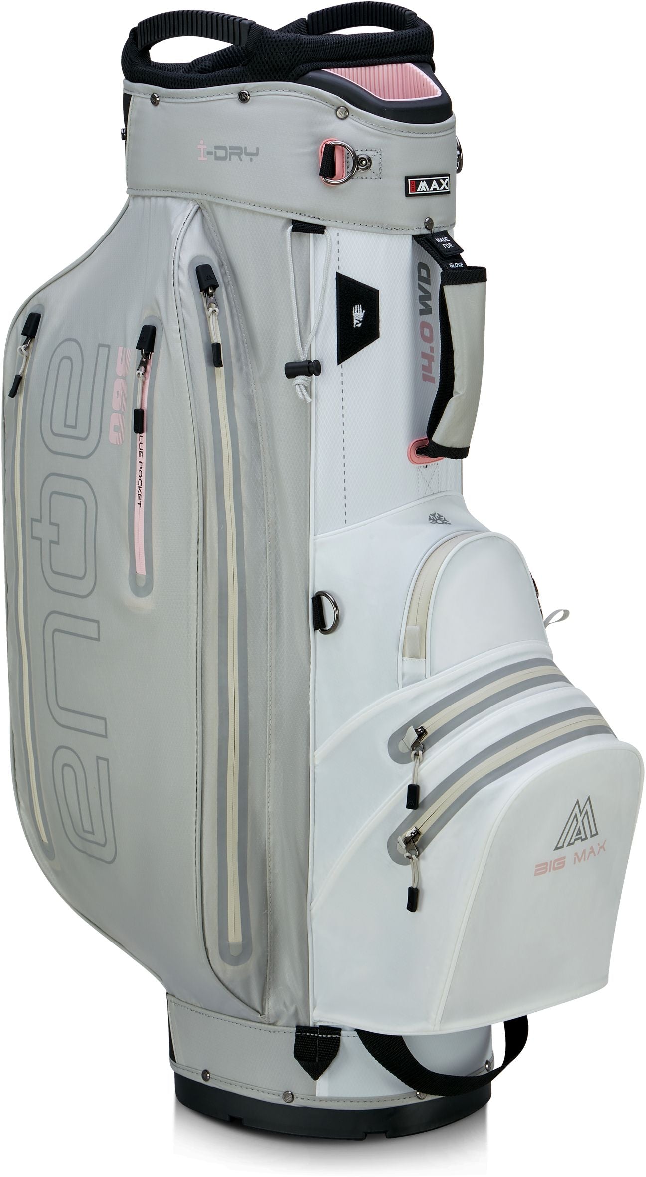 BigMax Aqua Sport 360, White, Black, Pink, golfový bag na vozík