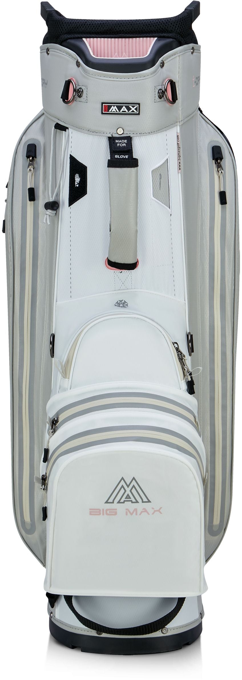 BigMax Aqua Sport 360, White, Black, Pink, golfový bag na vozík