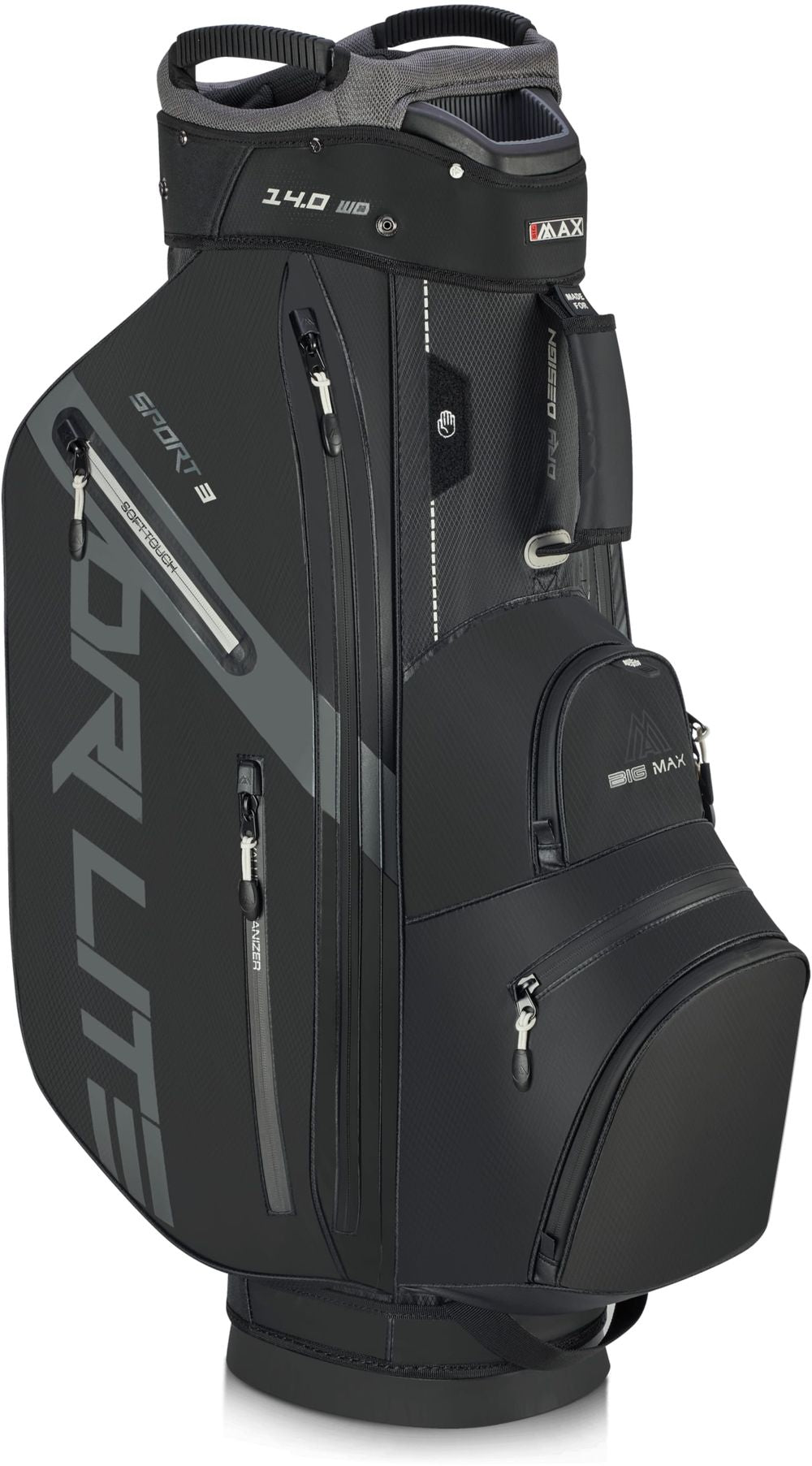 BigMax Dri Lite Sport 3, Black, golfový bag na vozík