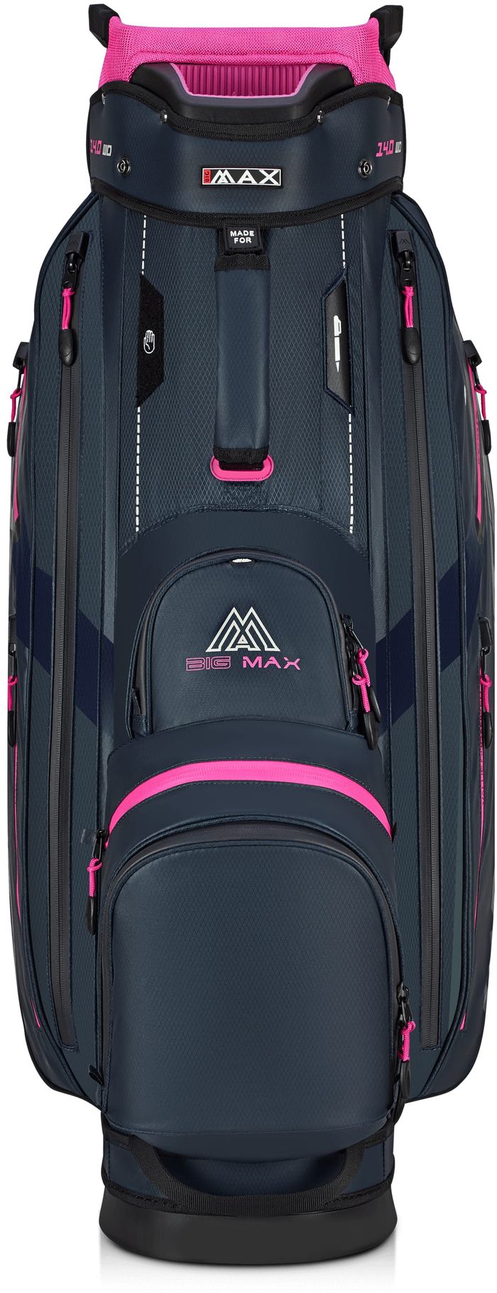 BigMax Dri Lite Sport 3, Steel Blue, Fuchsia, golfový bag na vozík