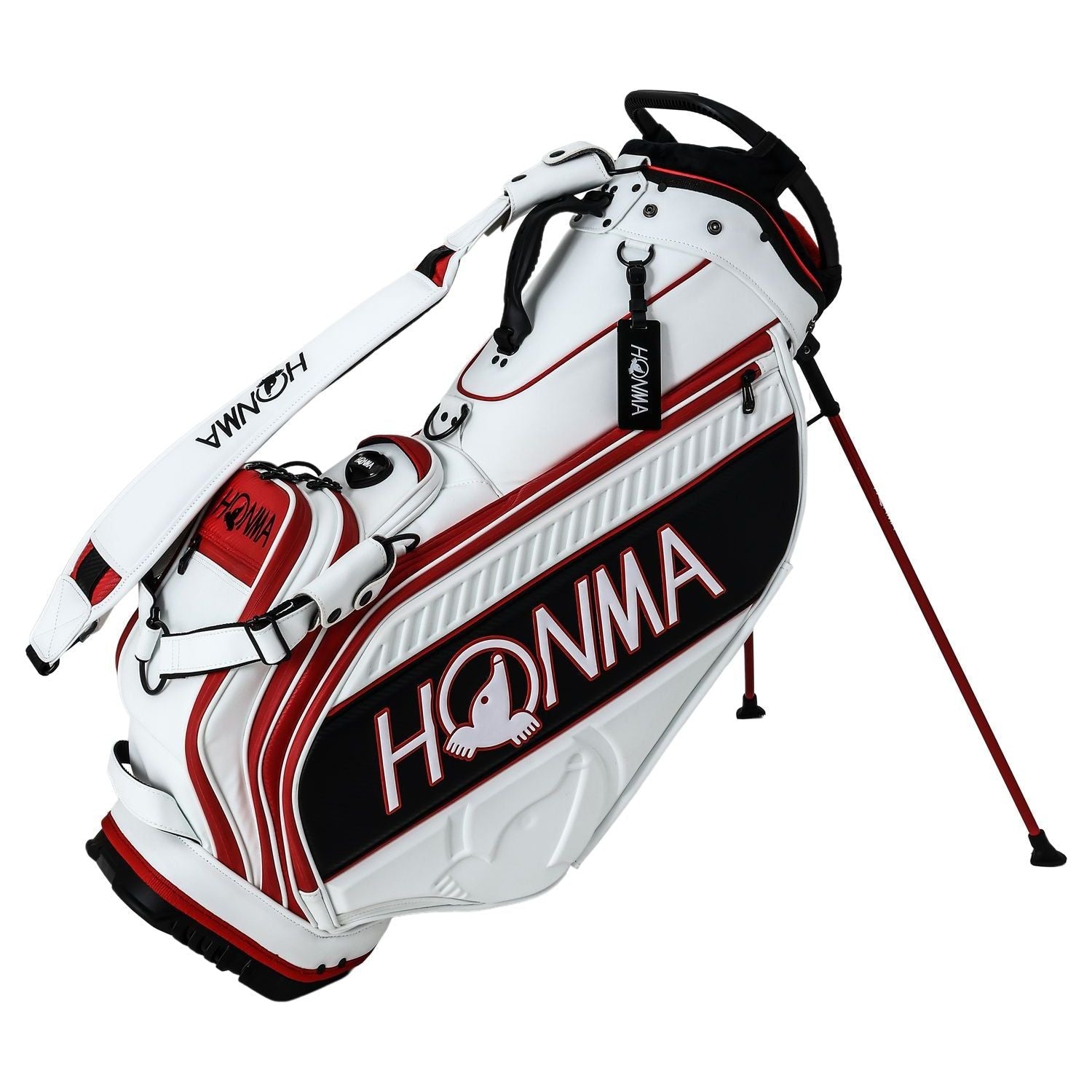 Honma Pro Stand bag, White, Black, CB12402