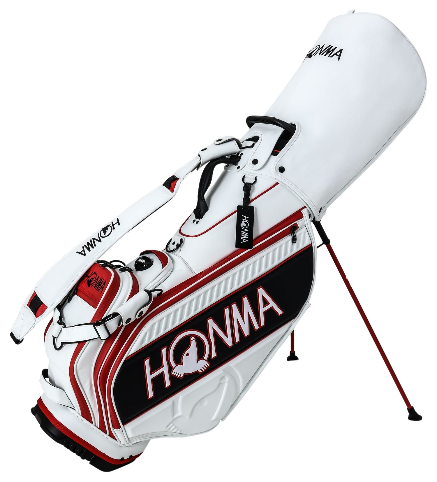 Honma Pro Stand bag, White, Black, CB12402