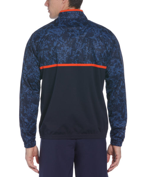 Callaway Abstract Camo Wind 1/4 Zip, Navy Blazer