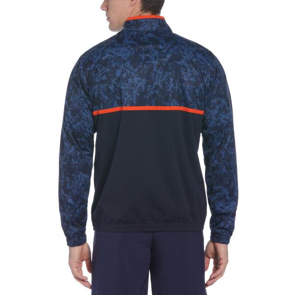 Callaway Abstract Camo Wind 1/4 Zip, Navy Blazer