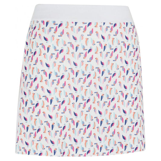 Callaway Birdie Printed Skort, Brilliant White, dámská golfová sukně