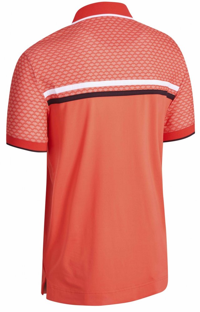 Callaway Blocked Print Polo, Firelight