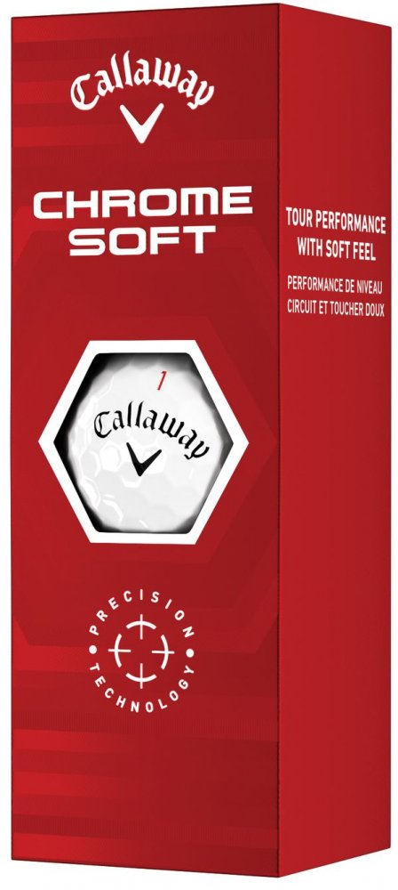 Callaway Chrome Soft 22, bílé golfové míčky