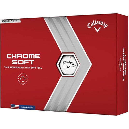 Callaway Chrome Soft 22, bílé golfové míčky