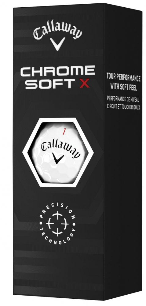 Callaway Chrome Soft X 22, bílé golfové míčky