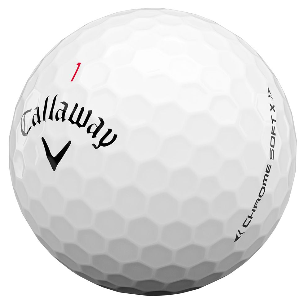 Callaway Chrome Soft X, bílé golfové míčky