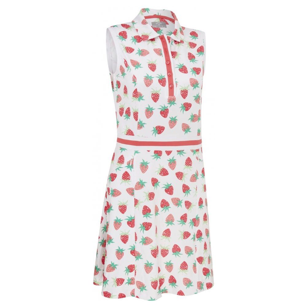Callaway Printed Strawberry Dress, Brilliant White Callaway