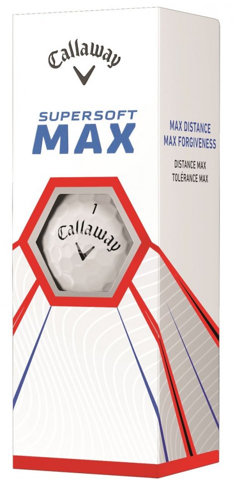Callaway SuperSoft MAX, bílé golfové míčky
