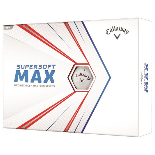Callaway SuperSoft MAX, bílé golfové míčky