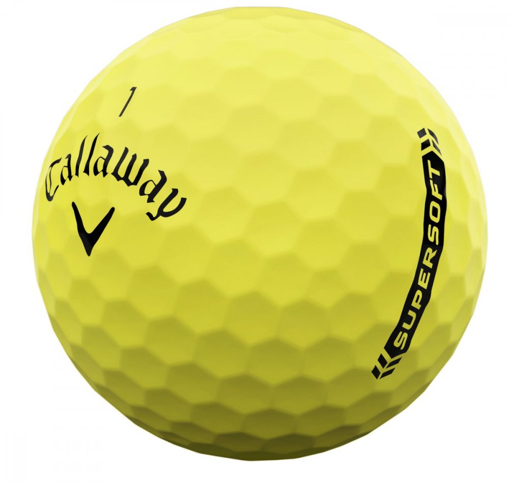 Callaway SuperSoft, žluté golfové míčky