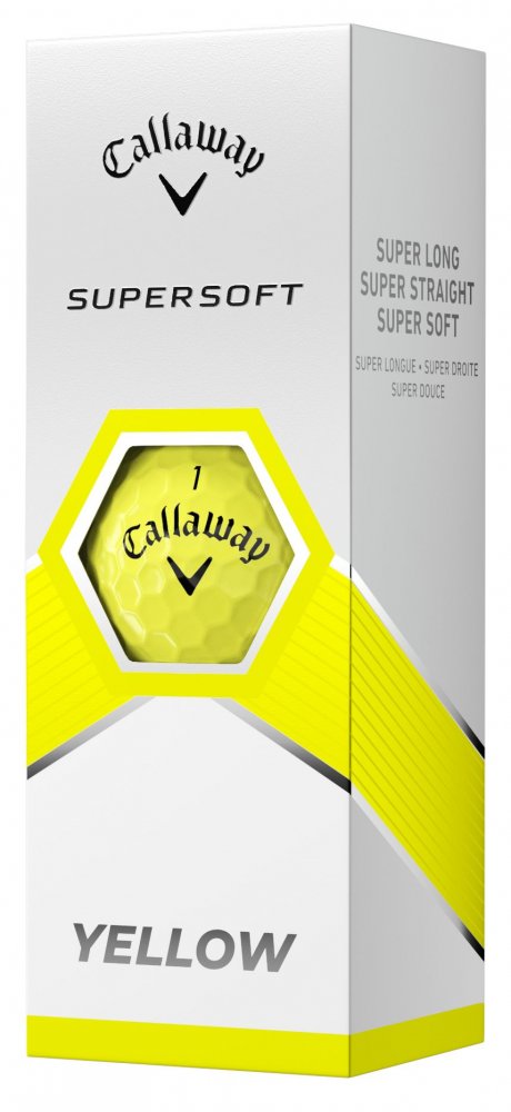 Callaway SuperSoft, žluté golfové míčky