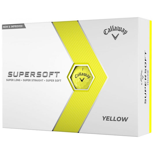 Callaway SuperSoft, žluté golfové míčky