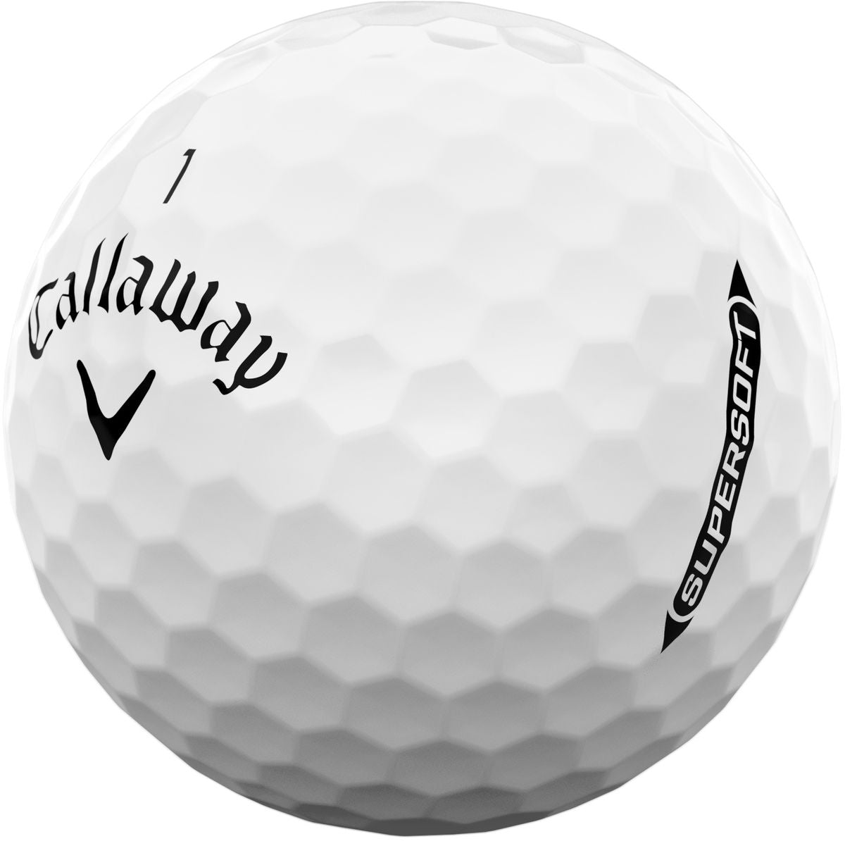 Callaway Supersoft 2025, bílé golfové míčky