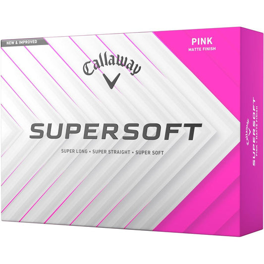 Callaway Supersoft 2025, růžové golfové míčky