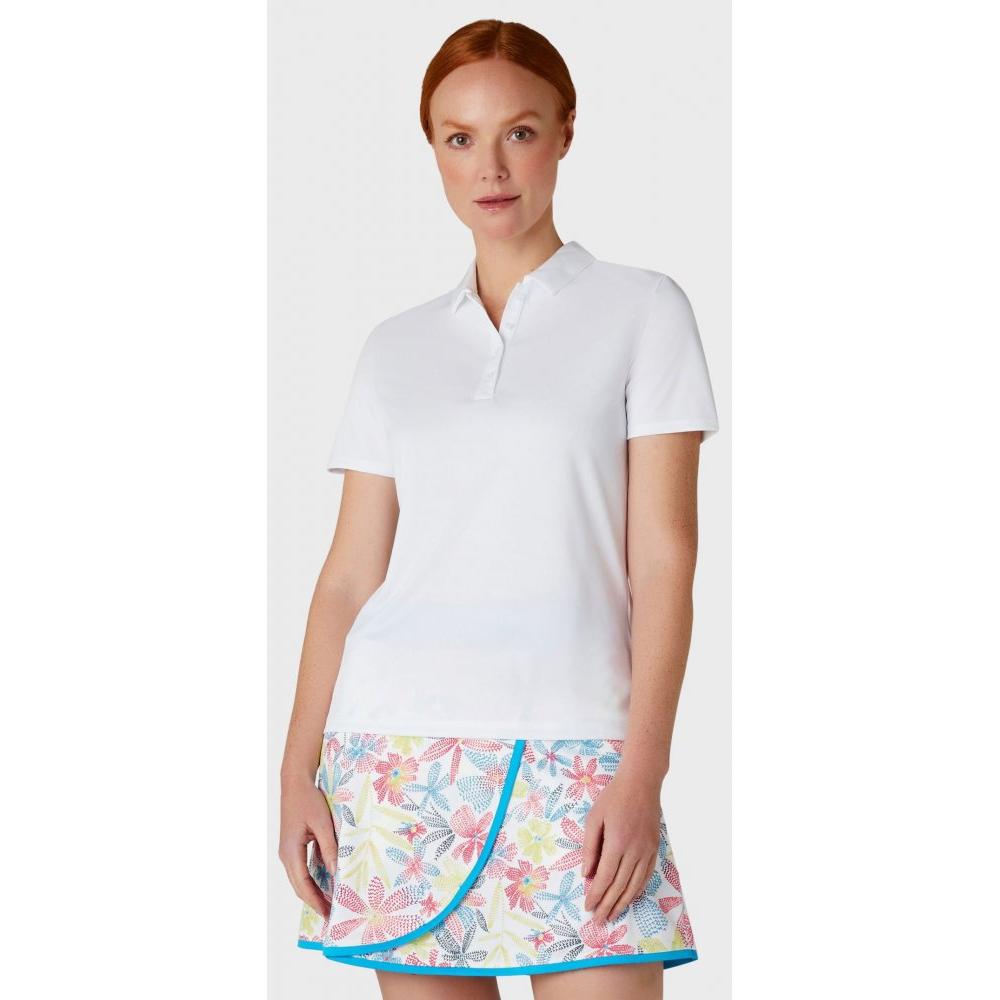 Callaway Tournament Polo, Bright White, dámské golfové tričko
