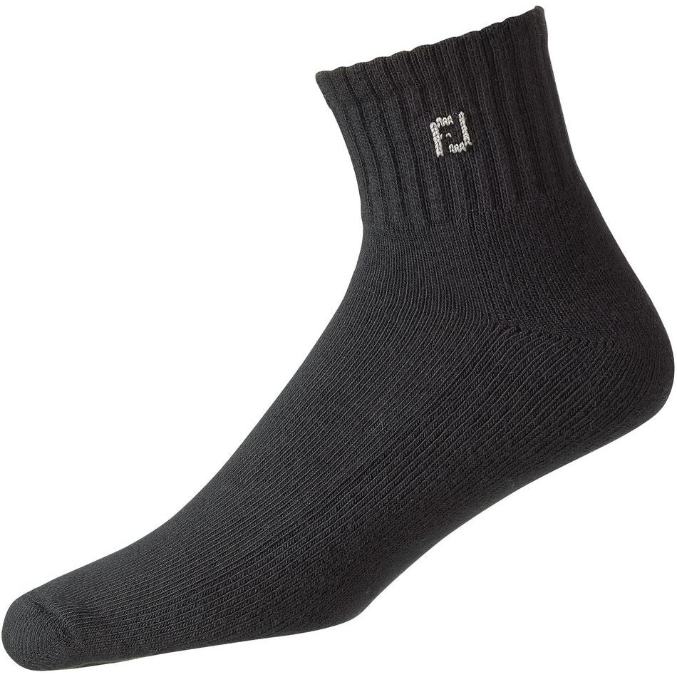 FootJoy ComfortSof Sport, black men's golf socks