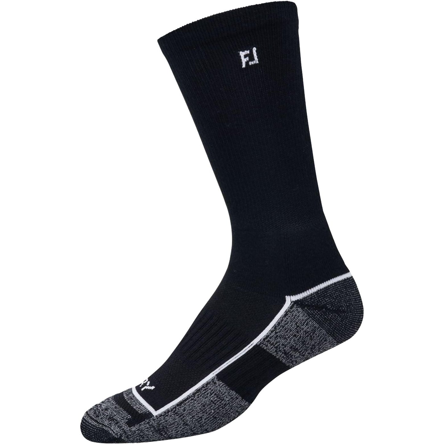 FootJoy ProDry Crew, schwarze Herren Golf-Socken