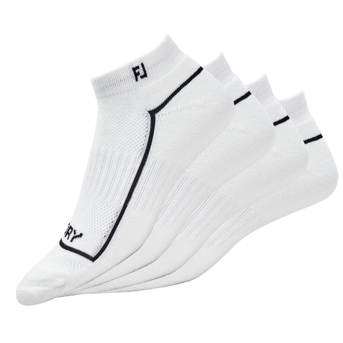 FootJoy Pro Dry Sportlet 2 pairs, white women's golf socks