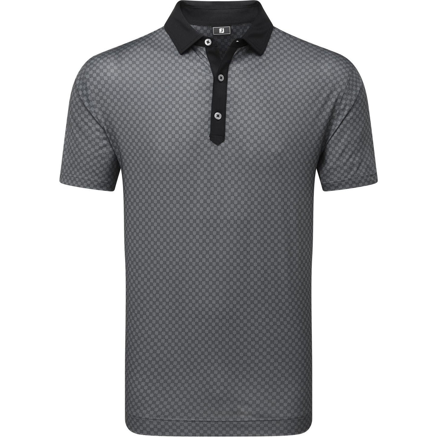 FootJoy Checker Print Lisle Riverbank, pánské golfové tričko