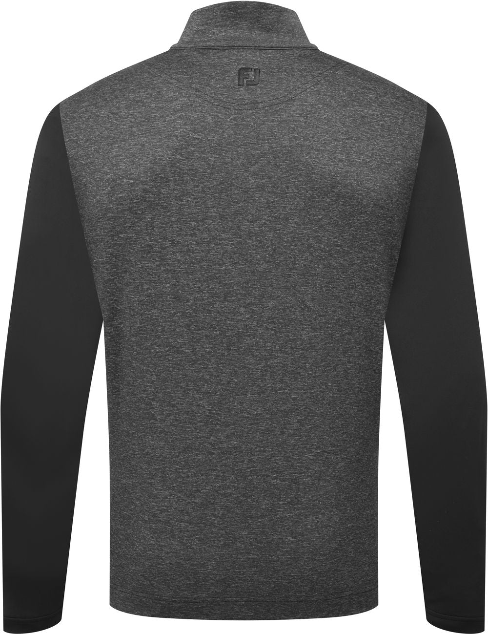 FootJoy Tonal Heather Chill Out, Black, pánská golfová mikina
