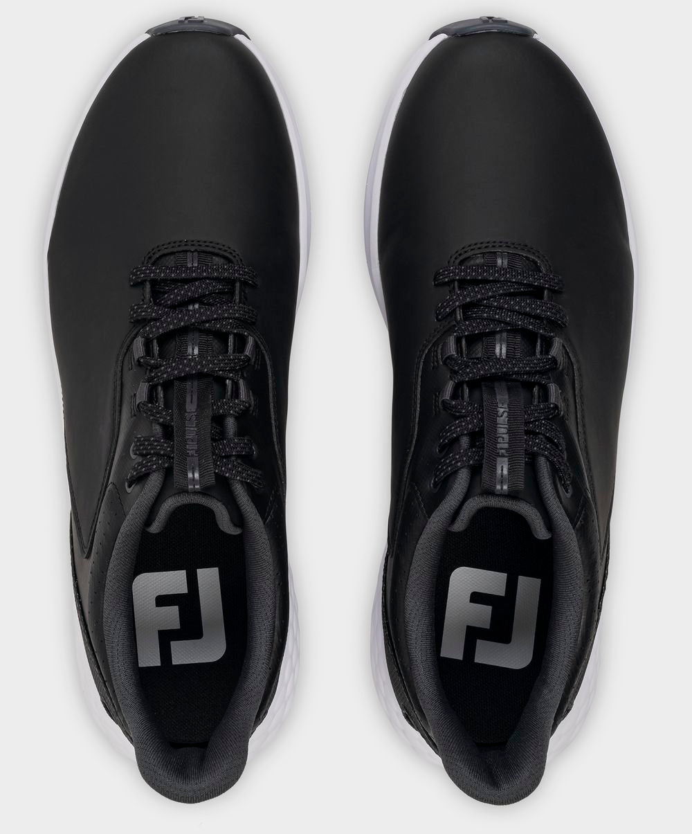 FootJoy Pulse, Black, Black, White, men's golf shoes