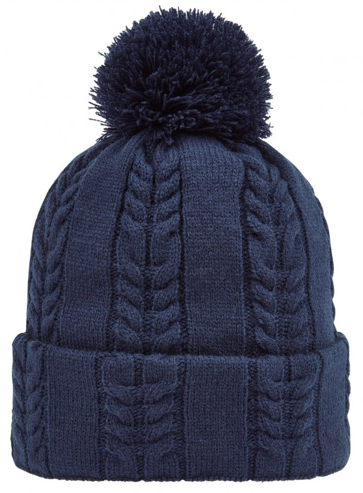 FootJoy Cable Knit Bobble, Navy, dámská