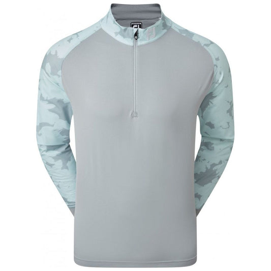 FootJoy Camo Floral Half Zip Midlayer, Grey