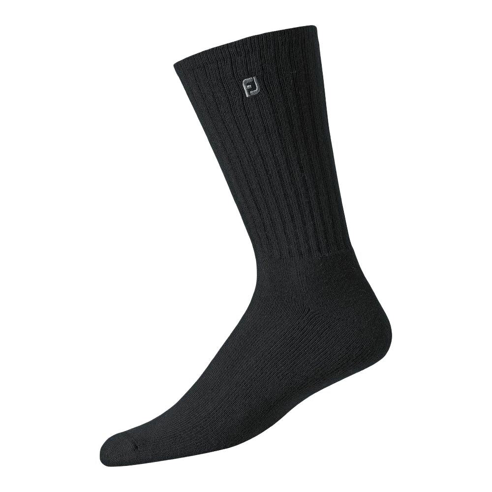 FootJoy ComfortSof Mens Crew, Black (3 páry)