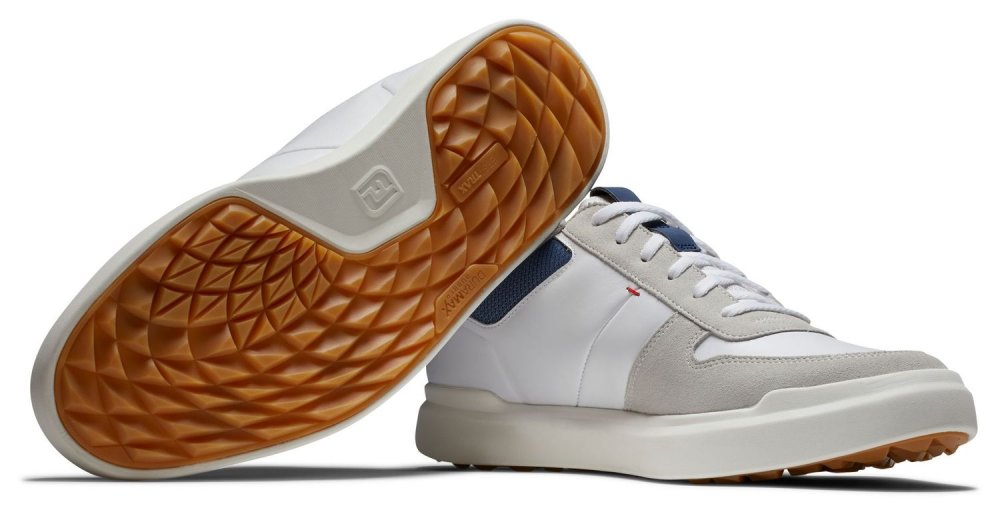 FootJoy Contour Casual, White, Navy, Grey