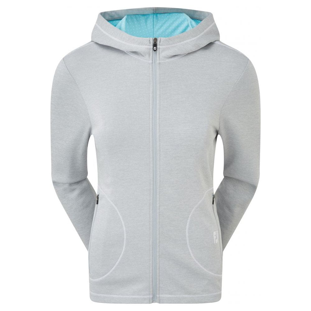 FootJoy Double Layer Jersey Hoodie, Heather Grey