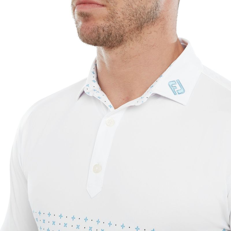 FootJoy Engineered Foulard, White, True Blue, Navy FootJoy