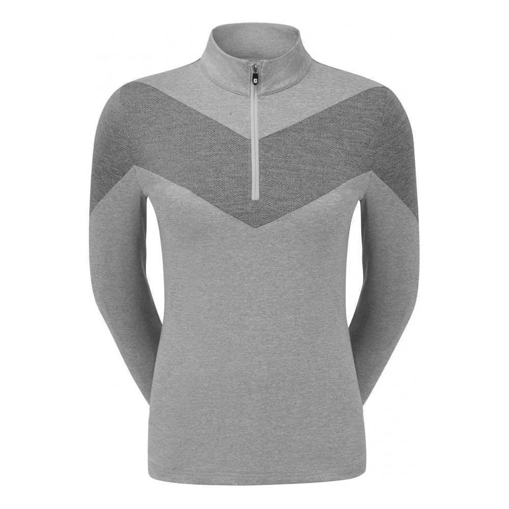 FootJoy Engineered Jersey Half Zip, Heather Grey
