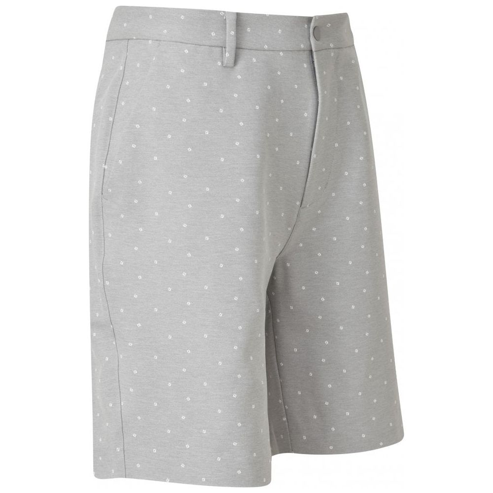 FootJoy FJ Print Shorts, Grey, White
