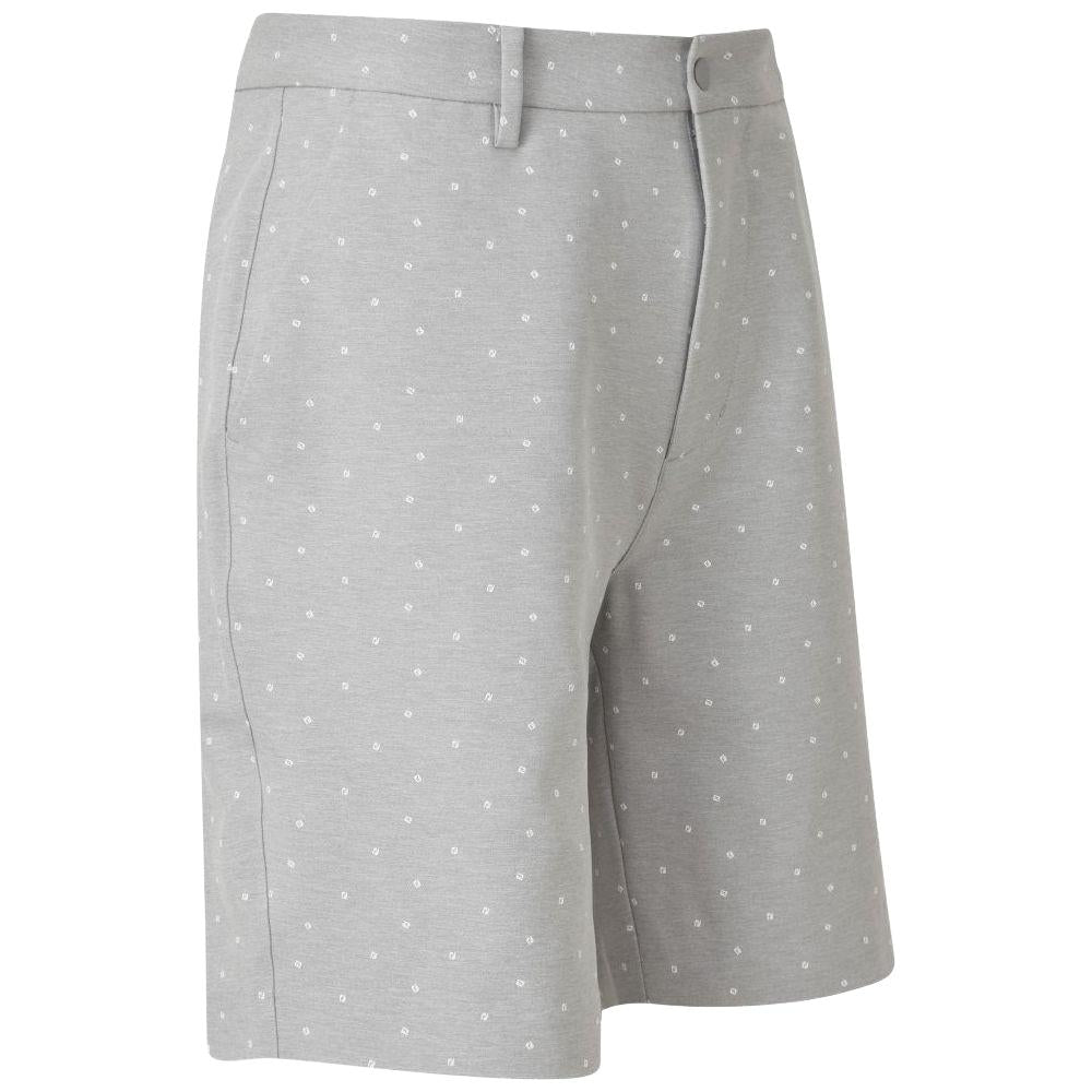 FootJoy FJ Print Shorts, Grey, White