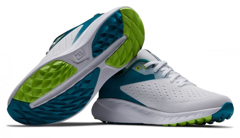 FootJoy Flex XP, White, Teal, Lime, bez spikové