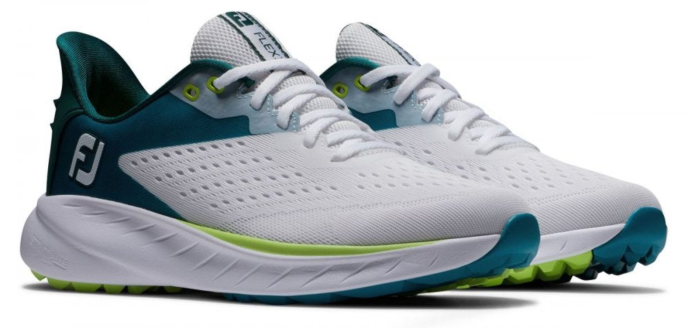 FootJoy Flex XP, White, Teal, Lime, bez spikové