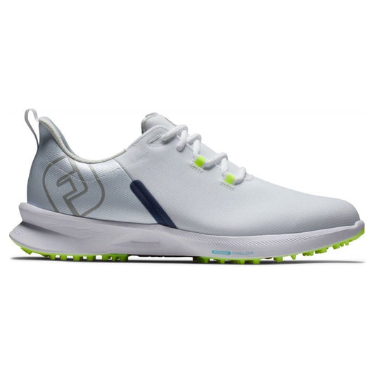 FootJoy Fuel Sport, White, Navy, Green, bez spikové