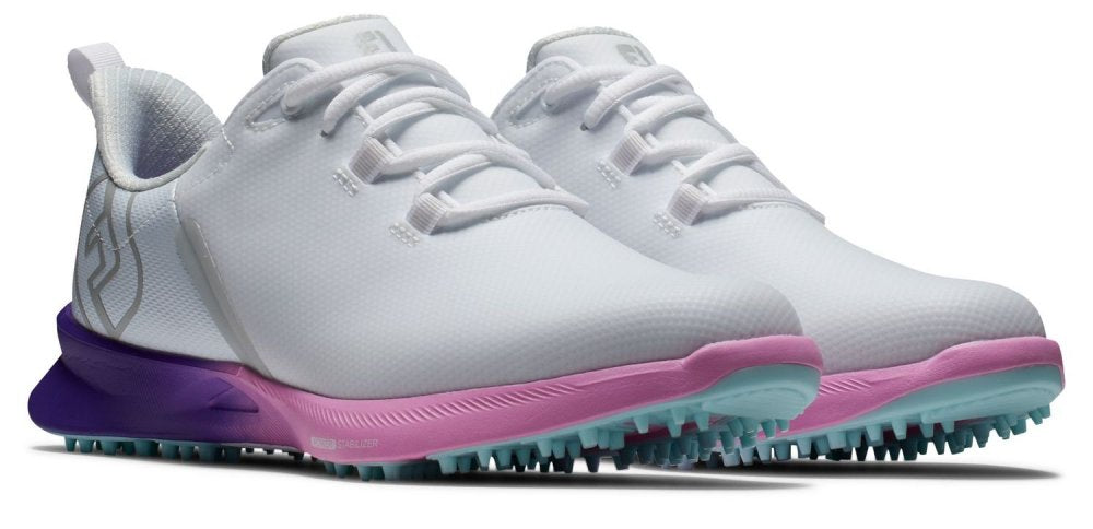 FootJoy Fuel Sport, White, Purple, Pink, bez spikové