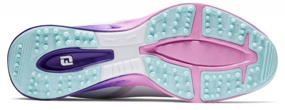 FootJoy Fuel Sport, White, Purple, Pink, bez spikové