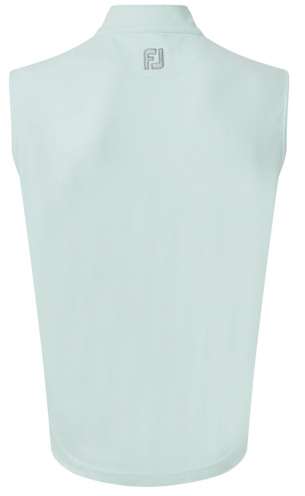 FootJoy Full Zip Knit Vest, Ice Blue