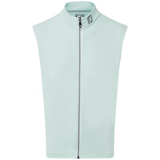 FootJoy Full Zip Knit Vest, Ice Blue